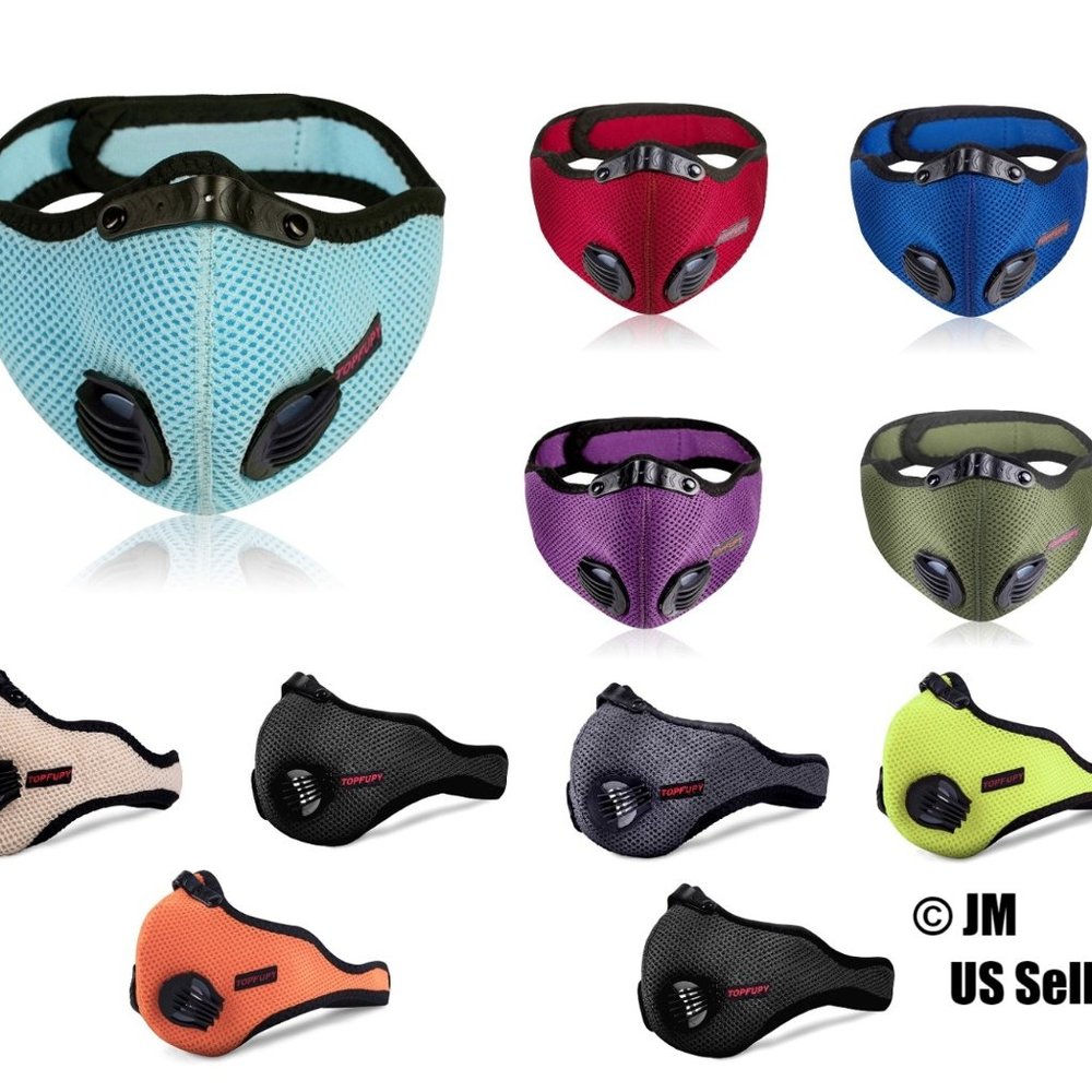 11 Pcs Outdoor Face Mask Shield with filter